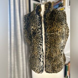 Cejon Leopard Print Teddy Jacket